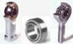 teste a snodo, teste di biella, disponibili nelle versioni maschio e femmina, con filettature destre ,sinistre nei passi metrici standard e cetop per pistoni indraulici e ad aria, acciaio su bronzo e acciaio su ptfe, snodi sferici GE in varie dimensioni ed esecuzioni.
